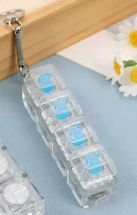 Fidget Keypress Keychain for Stress Relif.