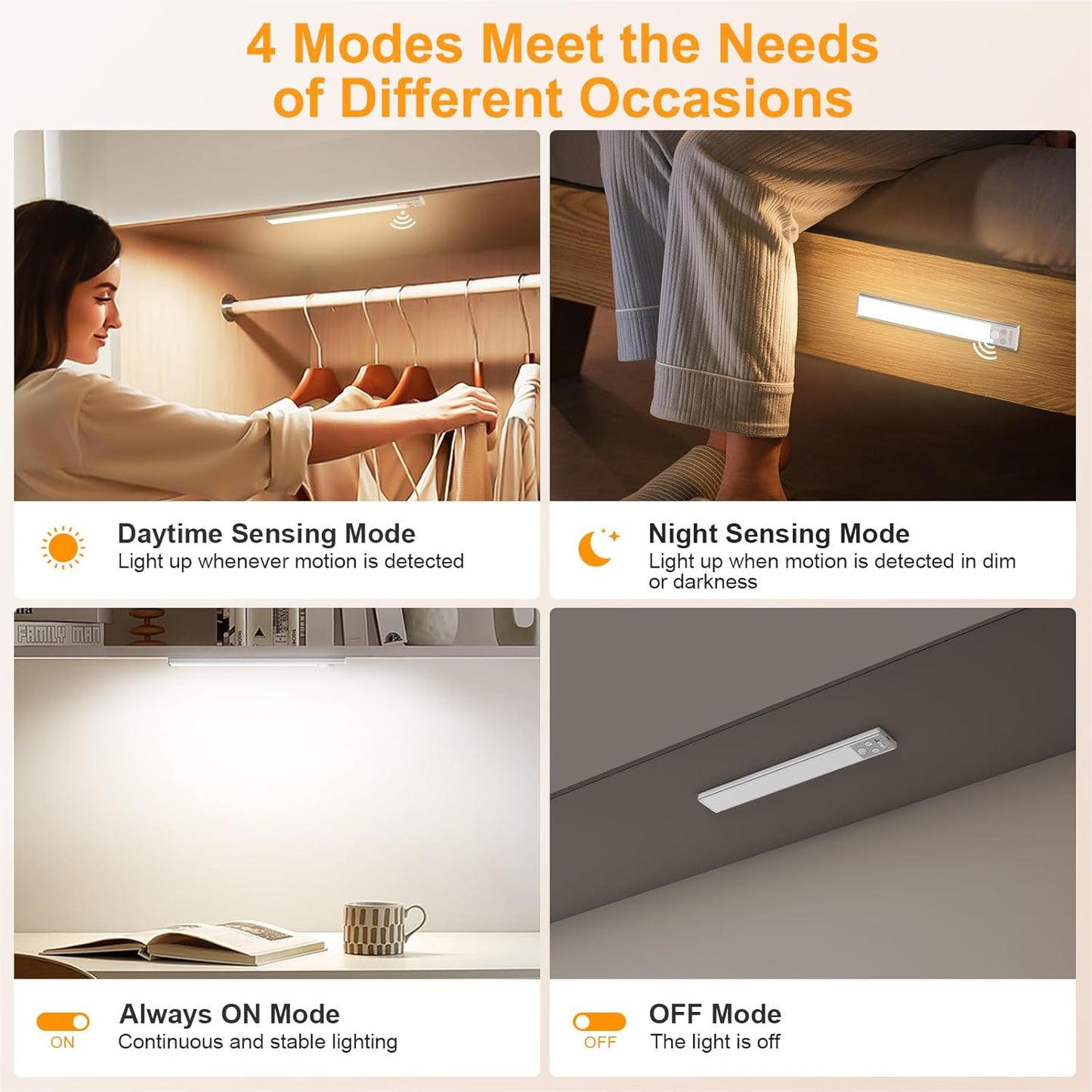 Elegant Motion-Sensing Under Cabinet Lights™