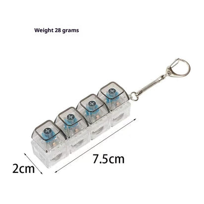 Fidget Keypress Keychain for Stress Relif.
