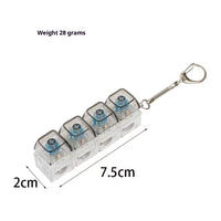 Fidget Keypress Keychain for Stress Relif.