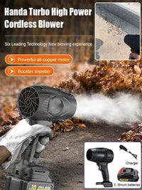 130,000 RPM Jet Dry Mini Blower Air Blower Super Fan Mini Turbo Powered Portable-1XBattery