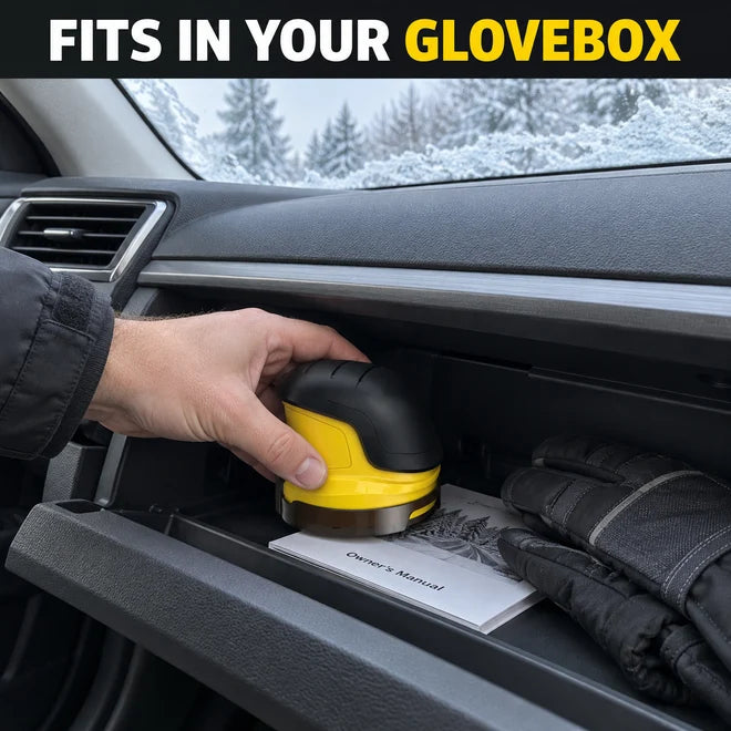 Cordless Electric Snow & Ice Scraper – Fast, Rechargeable Car Window Defroster