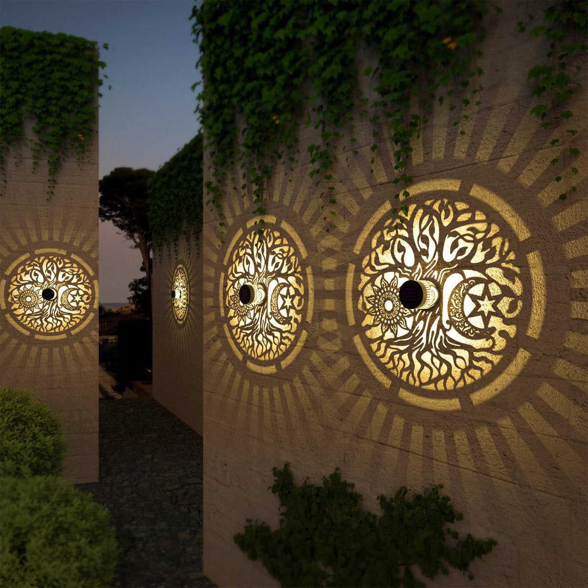 Retro Style Solar Garden Lamps
